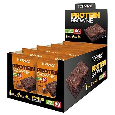 Brownie Proteico Topway: Sabor e Saúde em 40g!