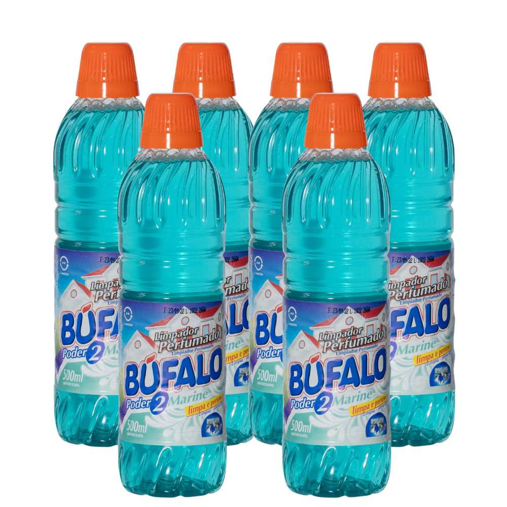 Búfalo Marine: Kit 6 Limpadores Perfumados 500ml