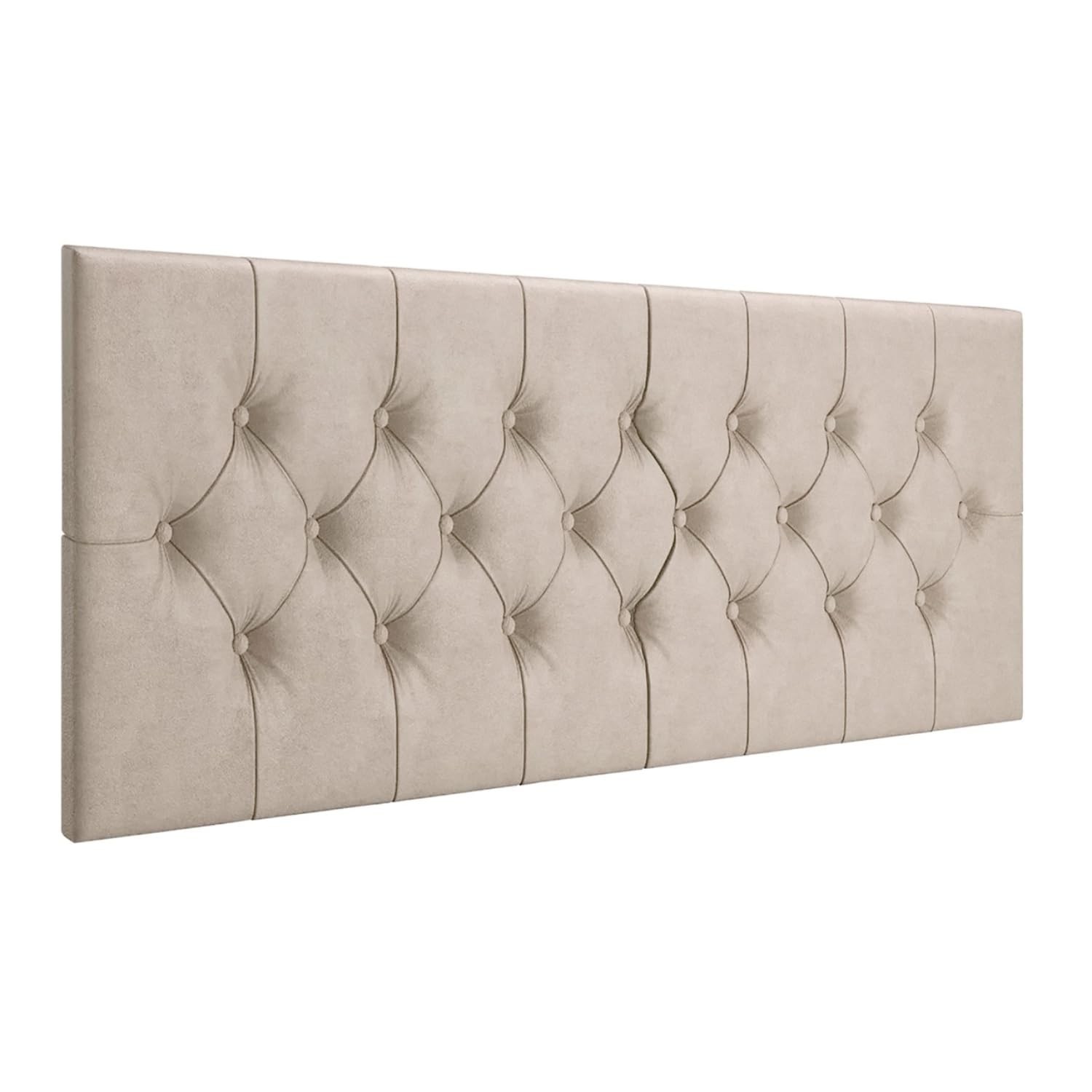 Cabeceira Capitonê para Cama Box Casal Queen 1,60m - Suede Areia