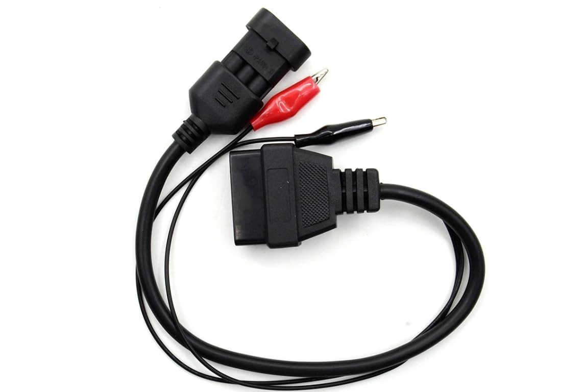 Cabo Adaptador OBD2 16 Pinos para Fiat 3 Pinos: Diagnóstico Essencial para Carros Antigos