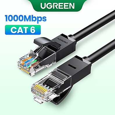 Cabo Ethernet Ugreen Cat 6 1000Mbps – Conexão Rápida e Estável