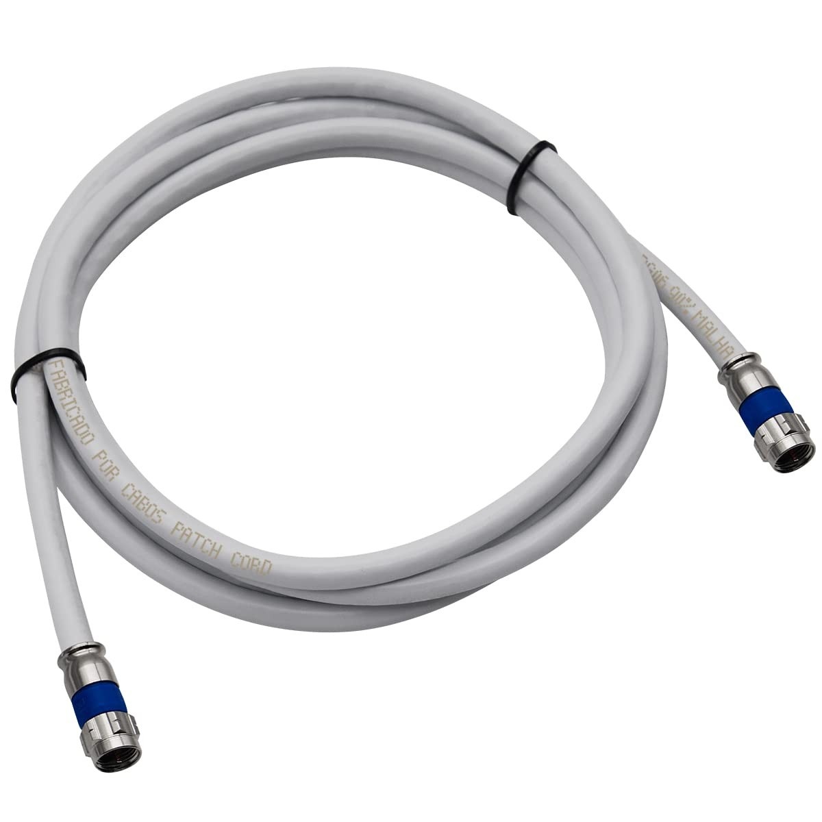 Cabo Coaxial Antena Digital 2 Metros: Sinal Limpo e Conexão Estável (95% Malha)