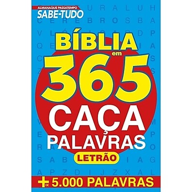 Caça-Palavras Bíblico: 365 Dias de Desafios e Fé