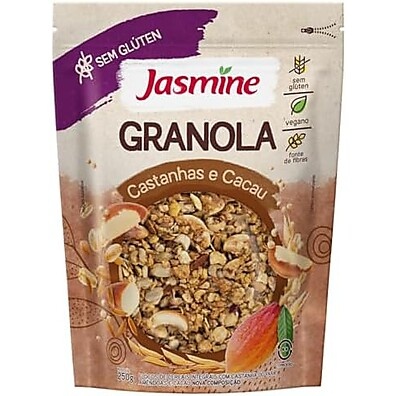 Granola Jasmine Castanha & Cacau Sem Glúten 250g