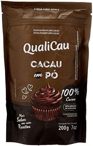 Qualicau Cacau Pó Alcalino 100% 200G