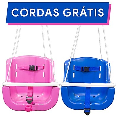 Cadeira Balanço Infantil com Cinto e Corda – Diversão Segura para Crianças Até 6 Anos