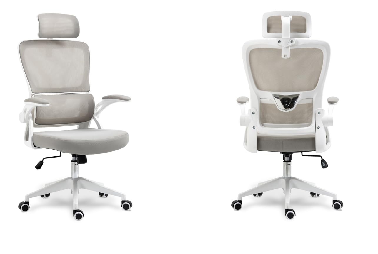 Cadeira de Escritório Presidente Ergonômica com Apoio Lombar Ajustável e Design Moderno