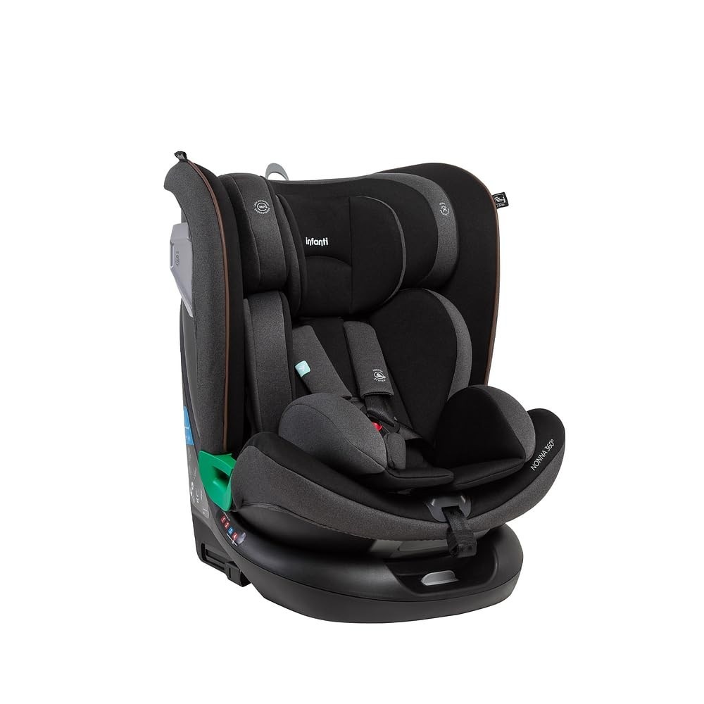 Cadeirinha Infantil Nonna Giro 360° Preto Noturno: Segurança e Conforto para Todas as Fases