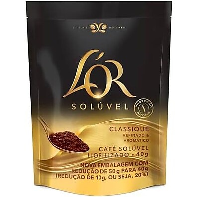 Café Solúvel LOR Classique 40g: Sabor Intenso
