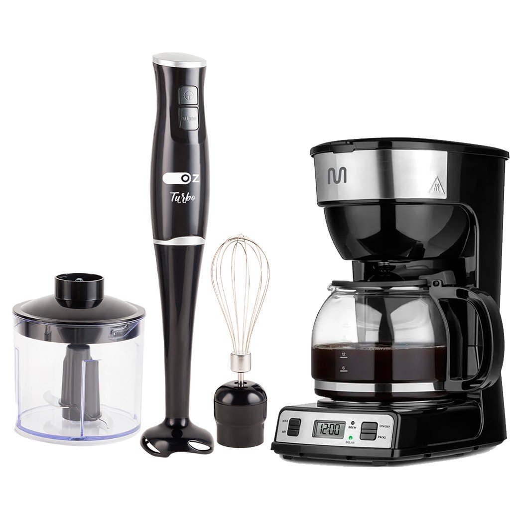 Cafeteira + Mixer Turbo: Seu Kit Completo!