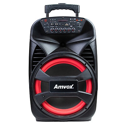 Caixa de Som Amvox Viper II 480W com Bluetooth e Led