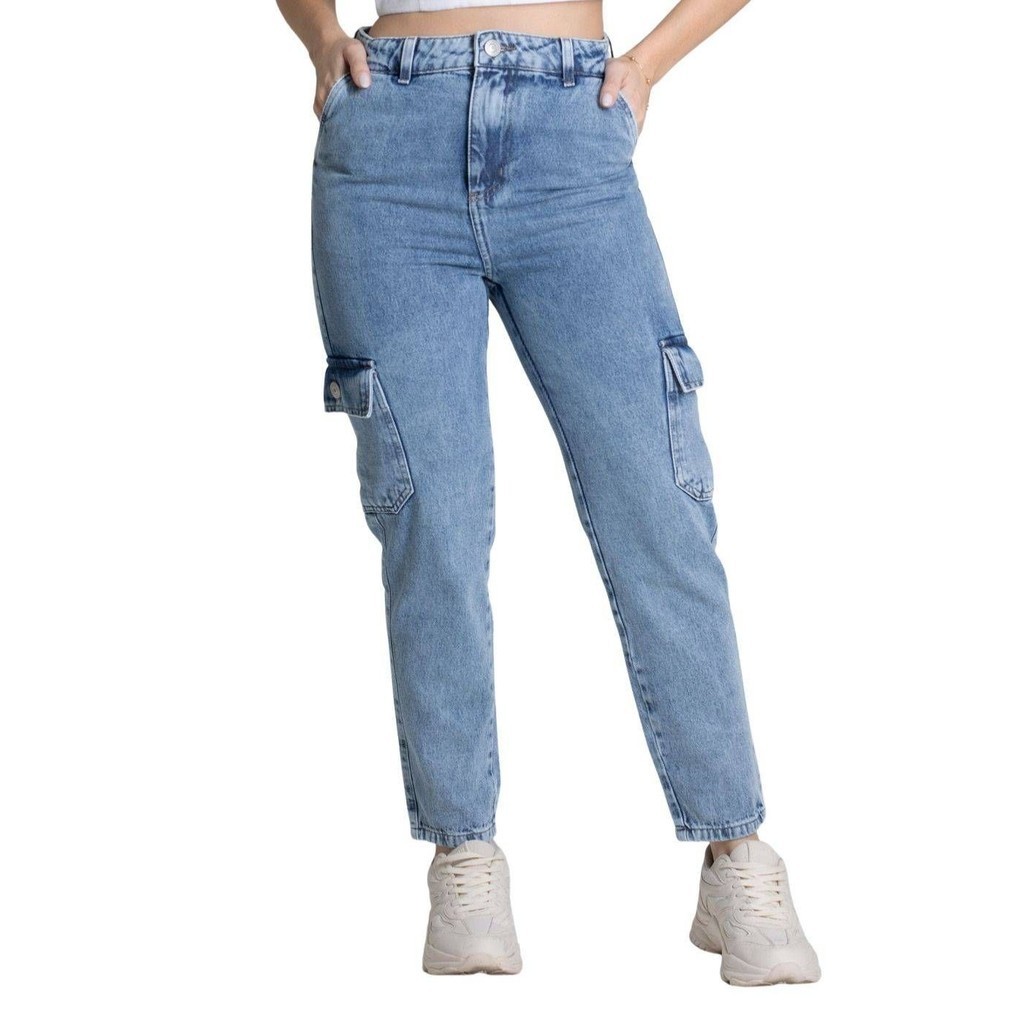 Calça Jeans Mom Sawary: Conforto e Estilo!