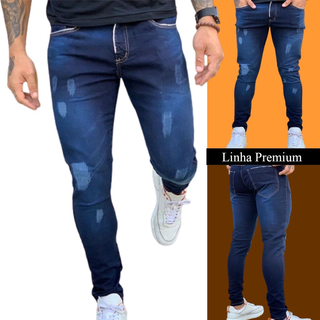 Calça Jeans Slim Masculina: Conforto Premium com Lycra