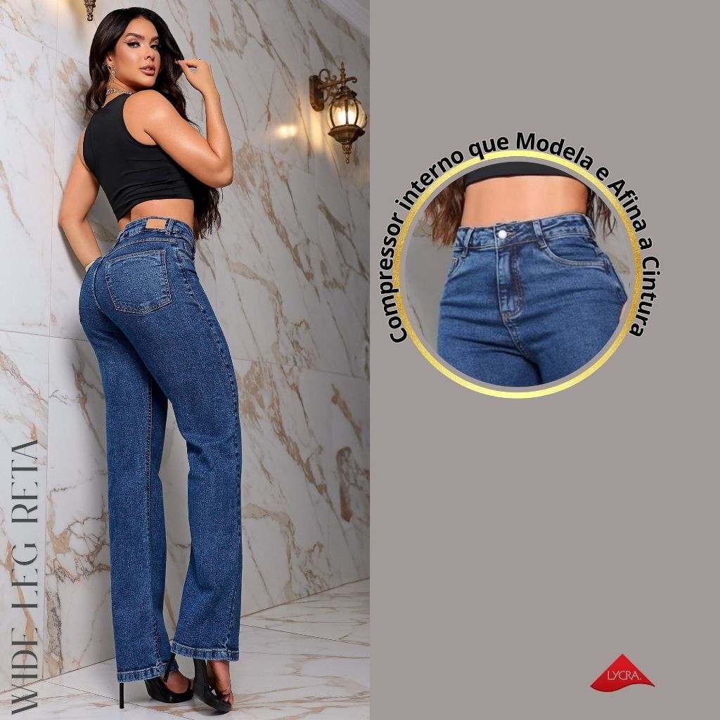 Calça Jeans Wide Leg: Modela, Afina e Valoriza!