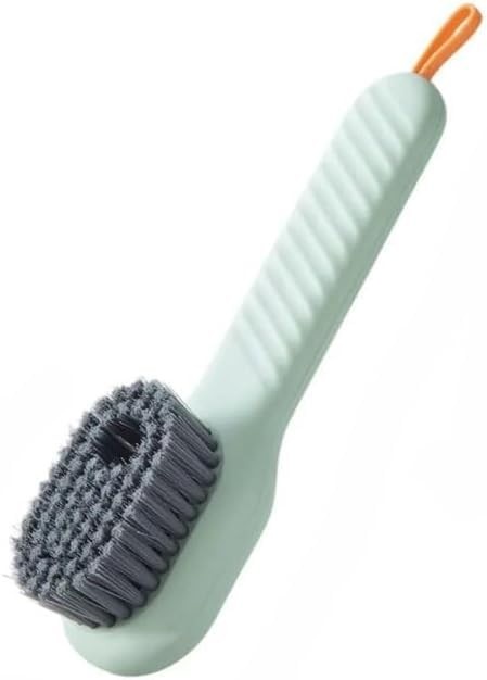 Escova de Limpeza com Dispensador Líquido - Multifuncional para Tênis, Calçados e Superfícies (Verde)