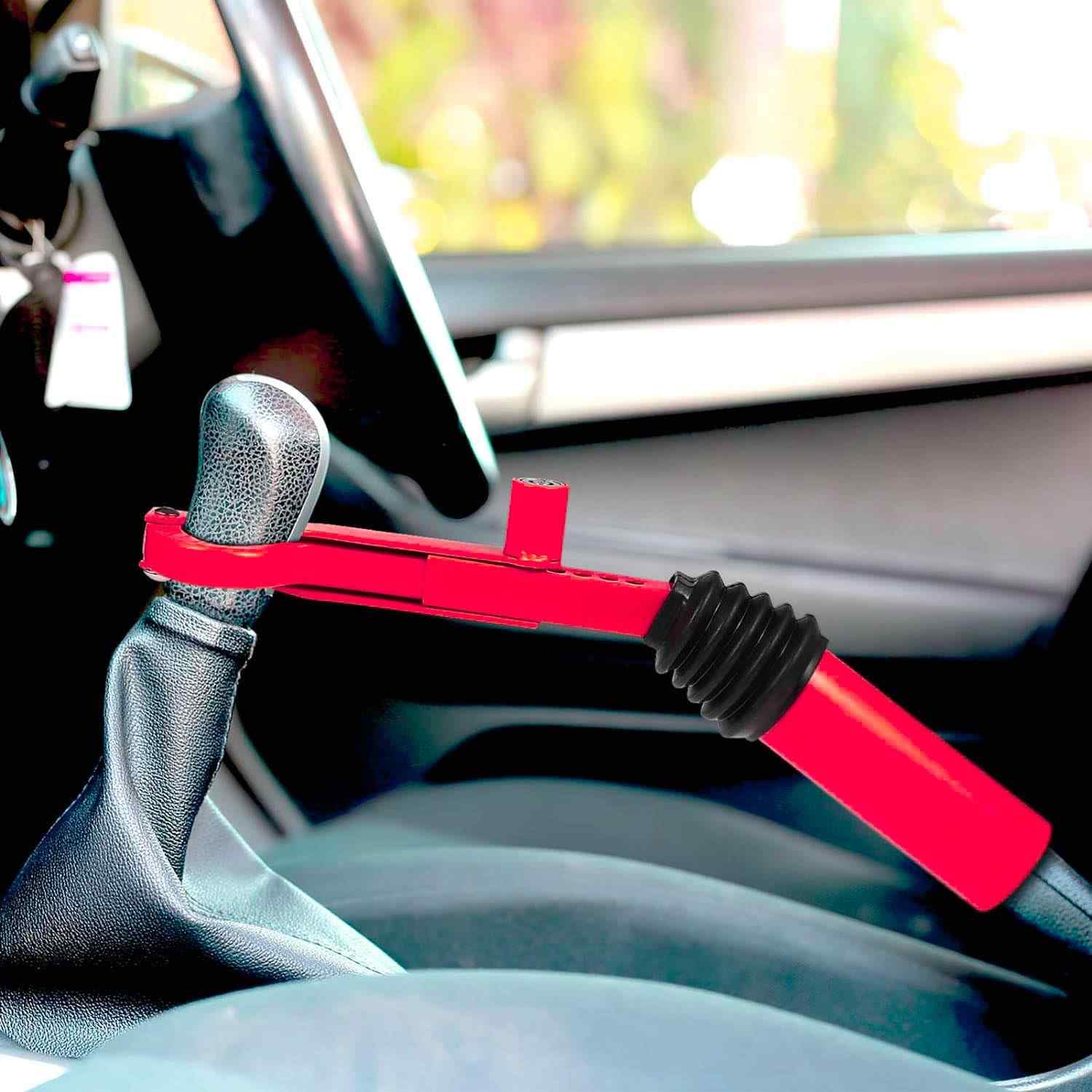 Trava de Segurança Antifurto para Carro: Câmbio e Freio de Mão - Universal Manual/Automático