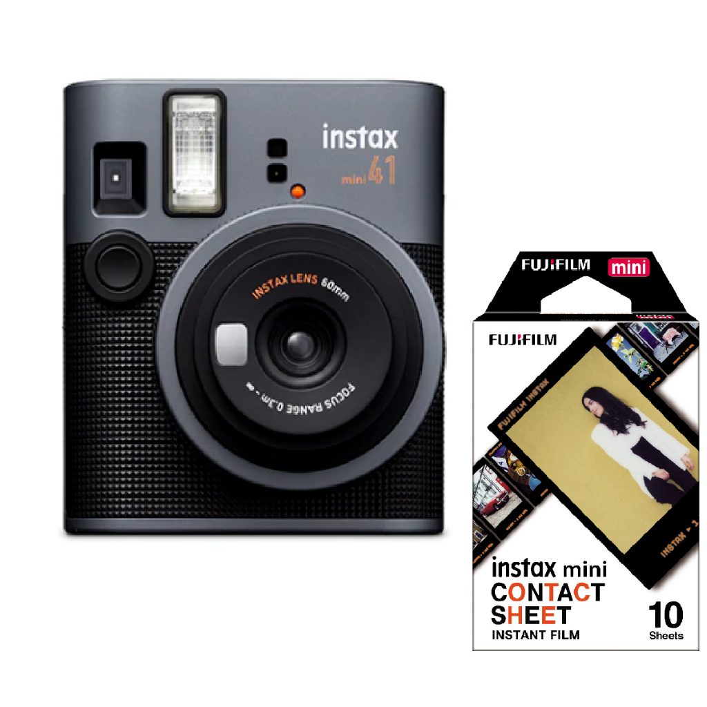 Câmera Instantânea Fujifilm Instax Mini 41 + Filme de 10 Poses: Captura Rápida e Estilo Clássico
