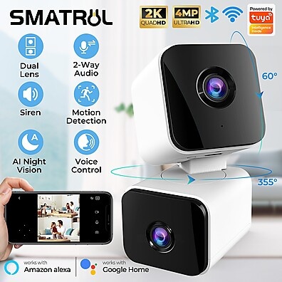 Câmera WiFi 2K 4MP: Segurança Inteligente