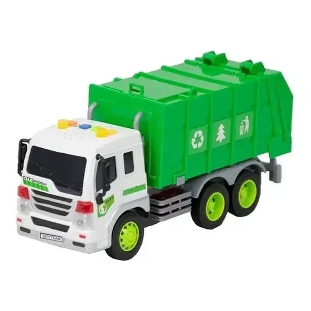BBR Toys Brinquedo Caminhão de Reciclagem com Luz e Som