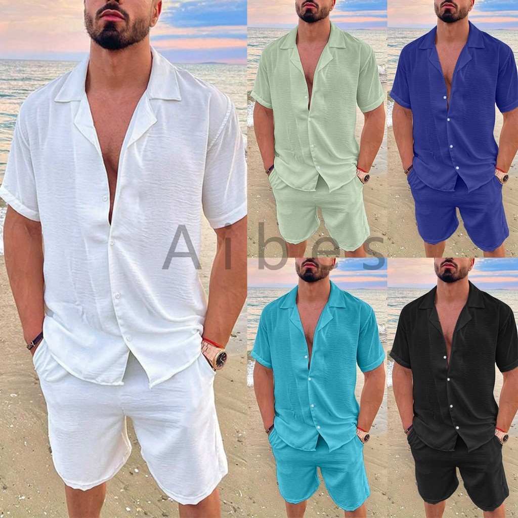 Camisa Aibes Masculina Slim Praia e Verão