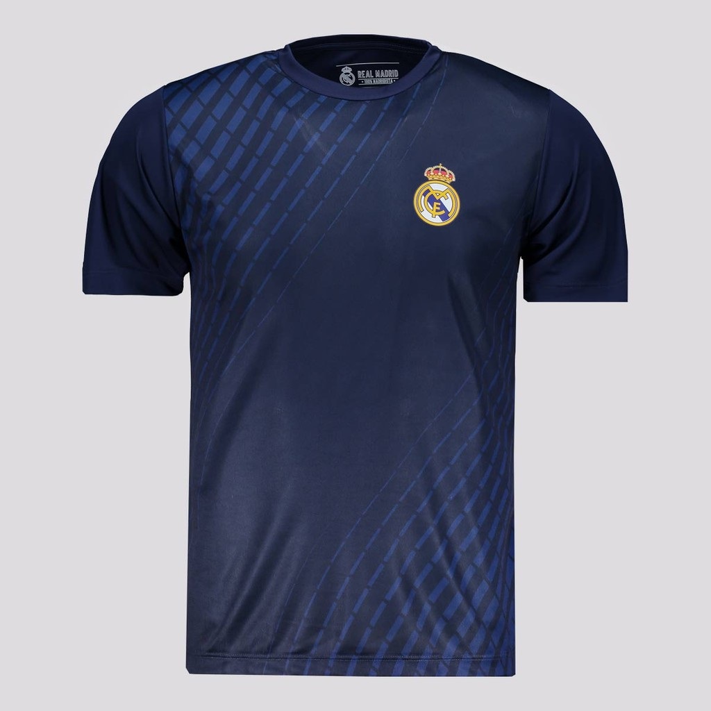 Camisa Real Madrid Dry Fit Marinho: Conforto e Estilo para os Fãs