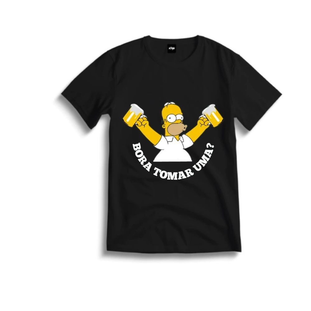 Camiseta Beer Cerveja Clássica 'Bora Tomar Uma' – Estilo e Conforto em 100% Algodão