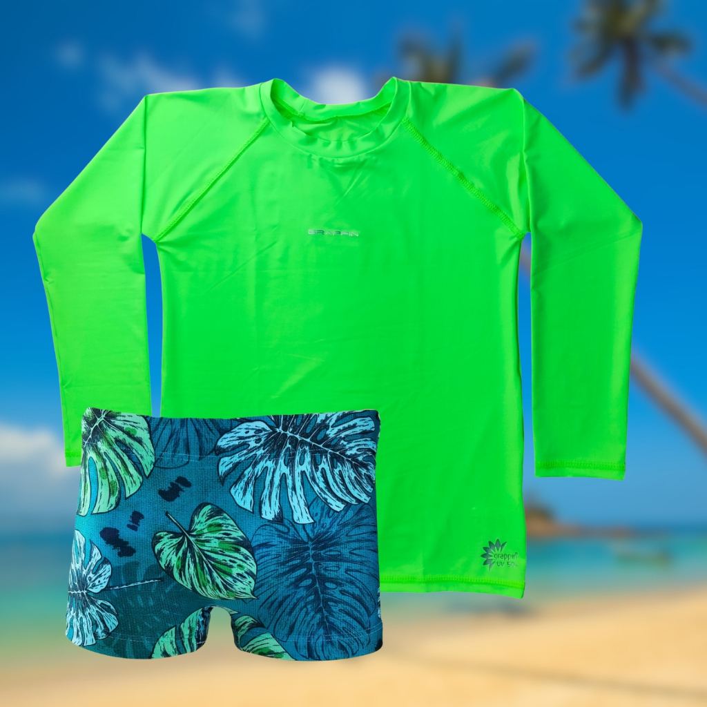 Camiseta e Sunga Meninos com Proteção UV Grappin – Conforto e Estilo