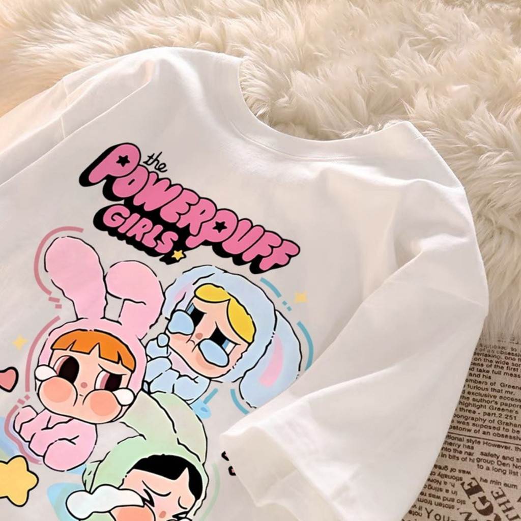 Camiseta Meninas Super Poderosas: Estilo Harajuku Kawwai