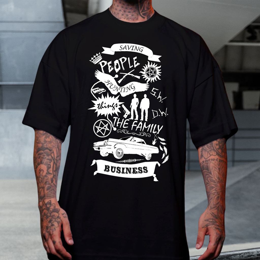 Camiseta Sobrenatural Irmãos Winchesters: Conforto e Estilo para Fãs