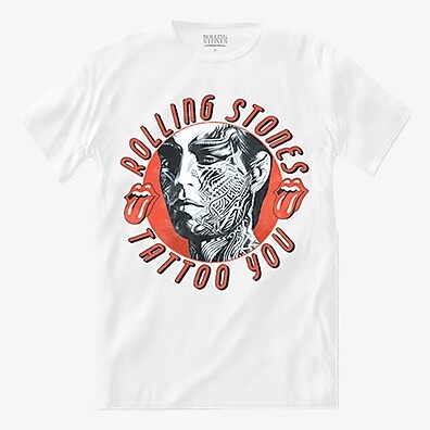 Camiseta The Rolling Stones Tattoo You Branca Oficial