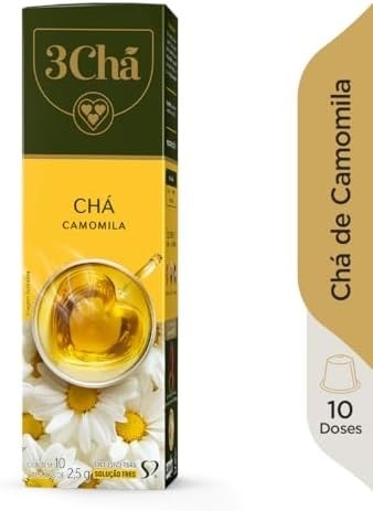 Cápsula TRES Chá, Camomila, 3 Corações