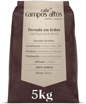 Café Campos Altos, Torrado em Grão Especial 5Kg