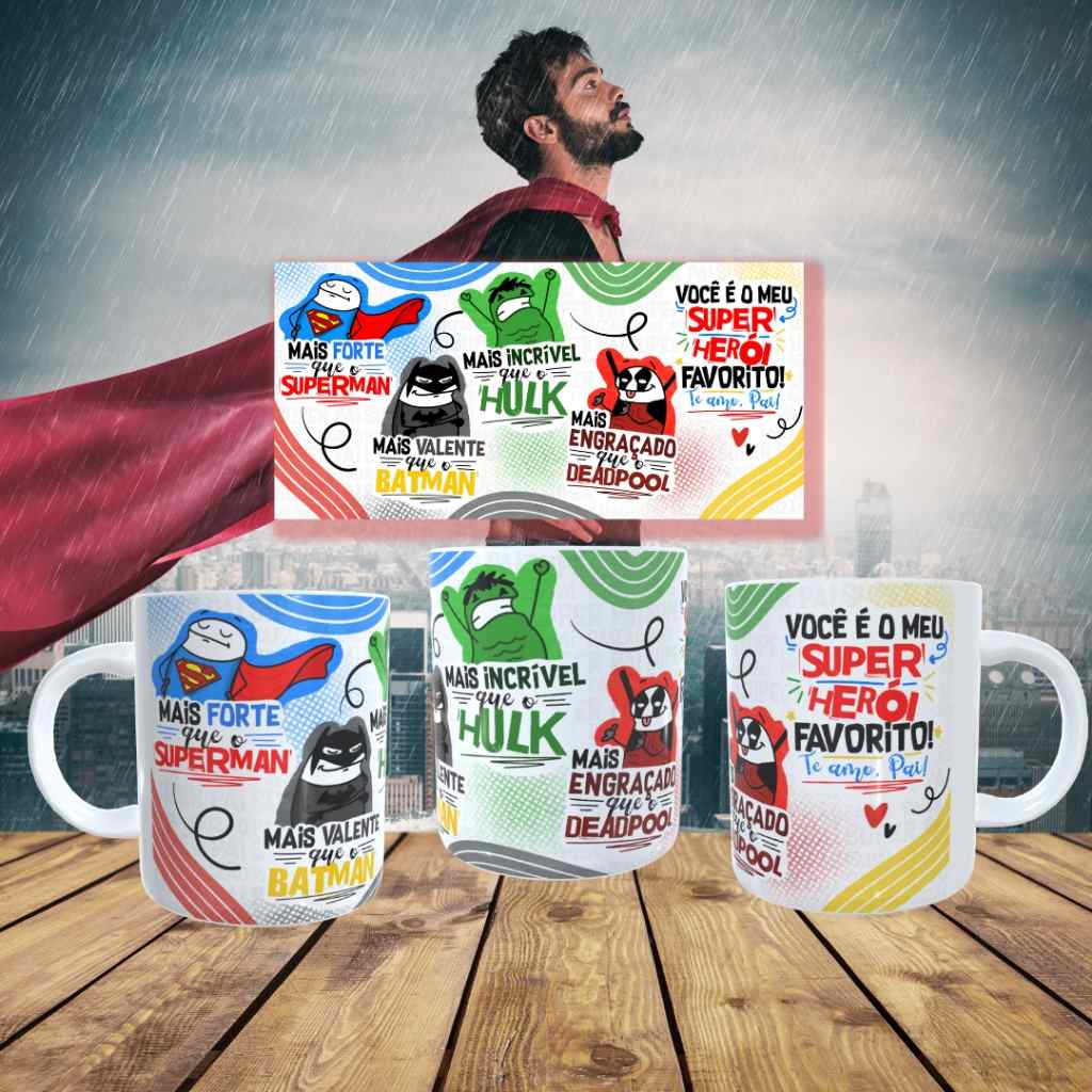 Caneca Pai Herói Flork: O Presente Perfeito para Celebrar o Amor Paterno