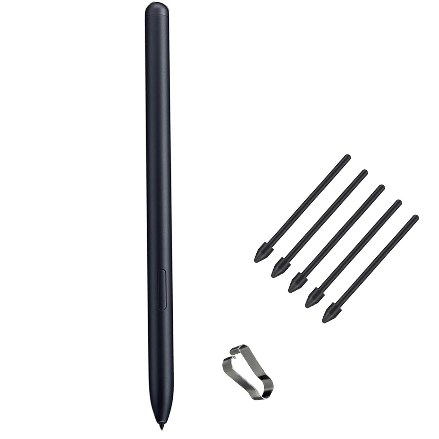 Caneta Stylus Premium para Samsung Galaxy Book 4/5 Pro 360 com Pontas Extras - Preto