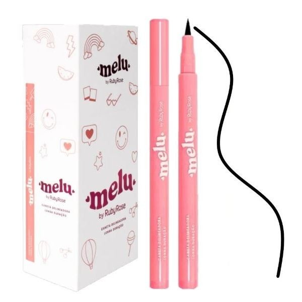 Caneta Delineadora Melu HB094: Traços Perfeitos que Duram o Dia Todo
