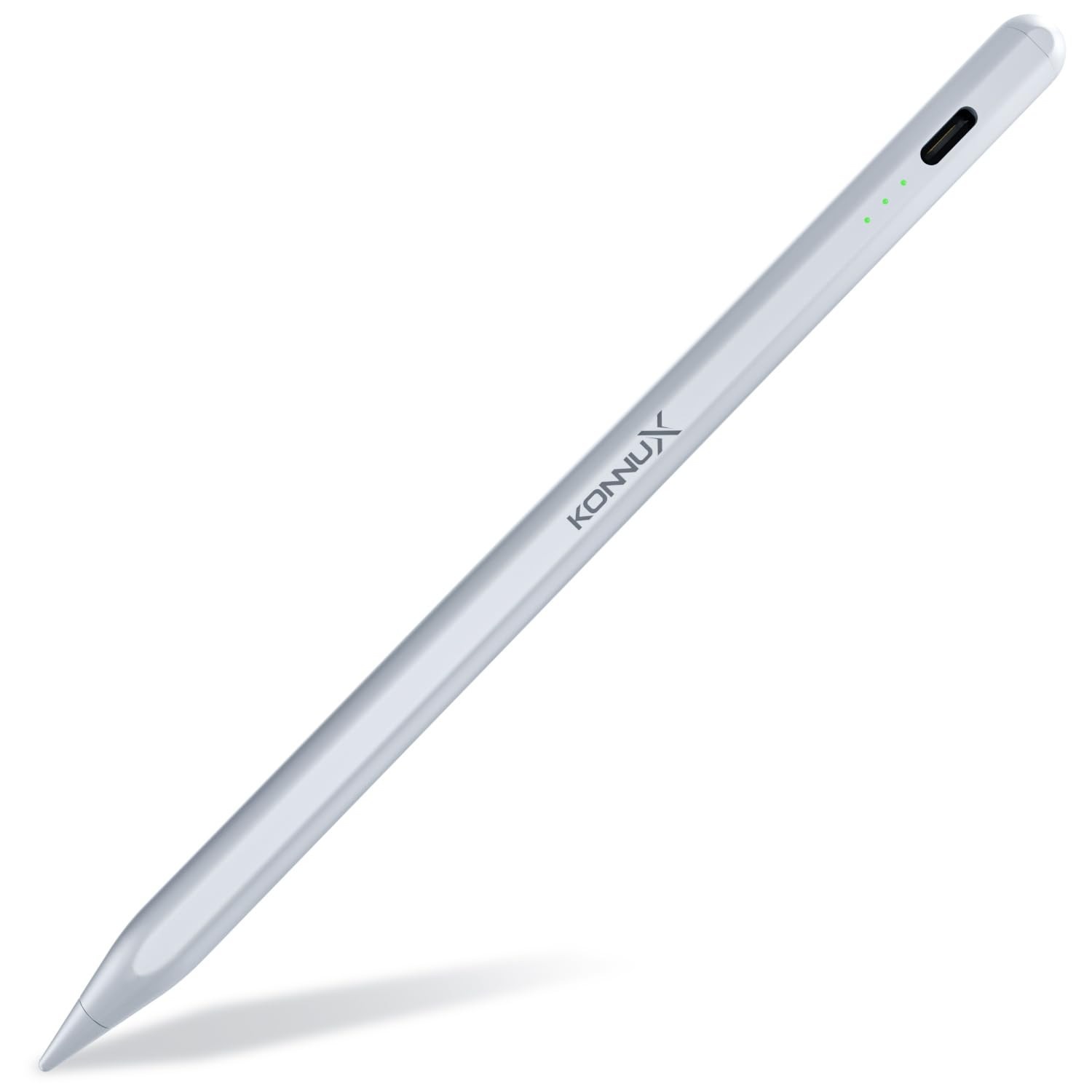 Konnux Pencil KX Advance: Caneta iPad 2018-2024 com Ponta 1.5mm, Palm Rejection e USB-C