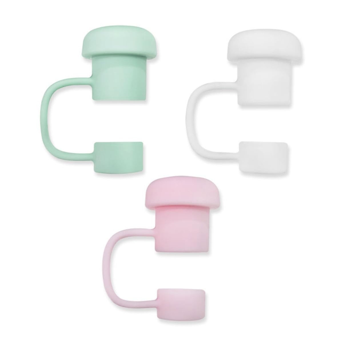 Tampa Protetora para Canudo de Copo Térmico em Silicone - Rosa Premium