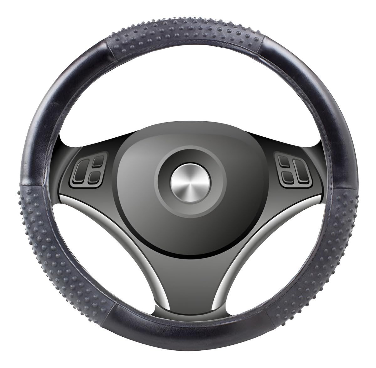 Capa de Volante Universal Massageadora Preta: Conforto e Firmeza na Direção