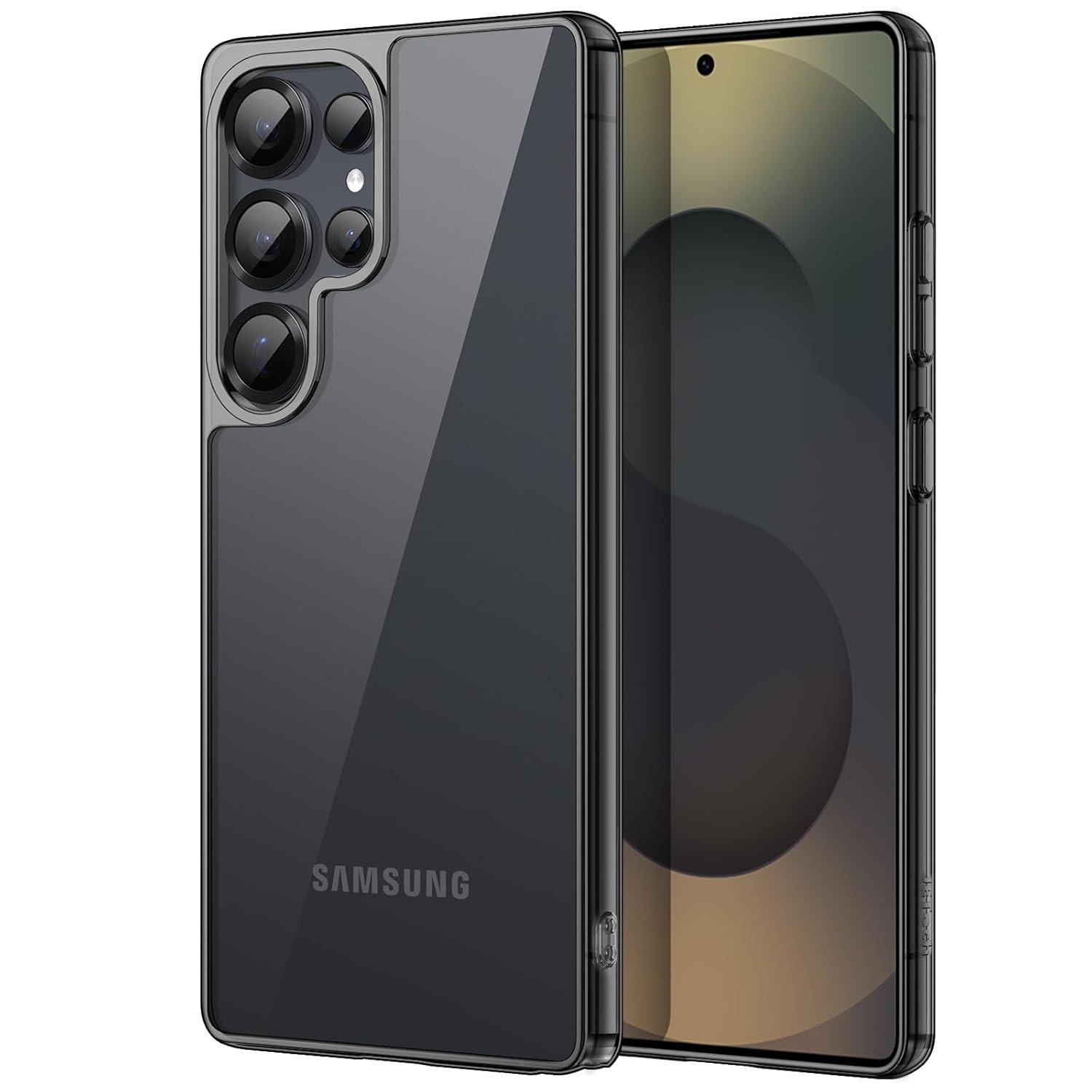 JETech Capa para Samsung Galaxy S25 Ultra 5G: Proteção Premium Anti-Choque e Anti-Amarelamento (Titânio Preto)