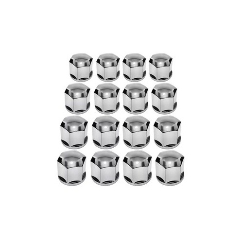 Capas Parafuso Cromada 19mm - 16 Unidades para Rodas