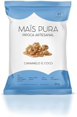 Mais Pura Pipoca Artesanal Maïs Pura Sabor Caramelo & Coco 100G