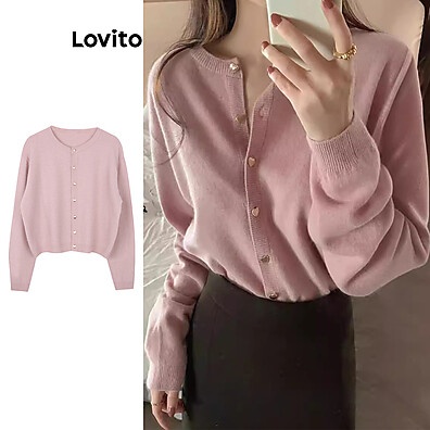 Cardigã Feminino Lovito: Conforto e Estilo!