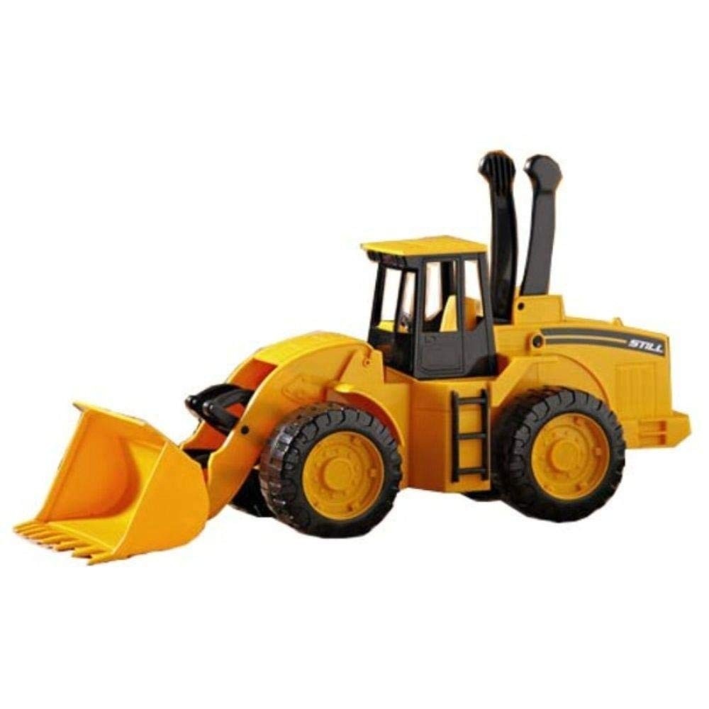 Trator Carregadeira Still Amarelo 42cm - Diversão e Aprendizado Garantidos!