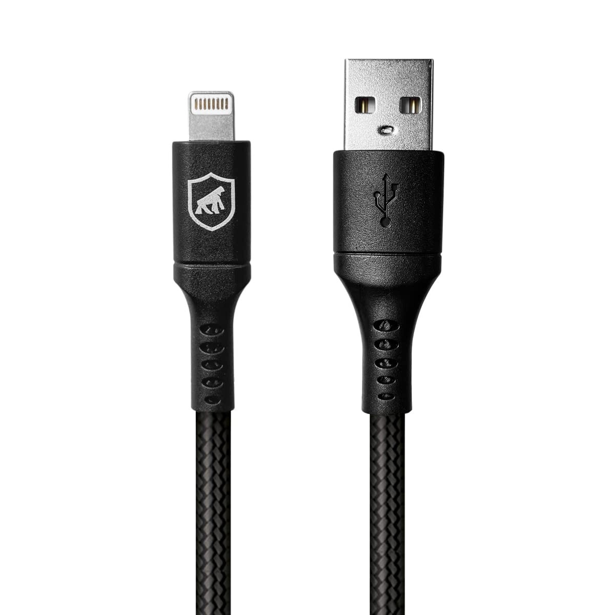 Cabo Gshield Survivor Nylon Balístico 1.5M: Carregamento Rápido e Durabilidade Extrema para iPhone e iPad
