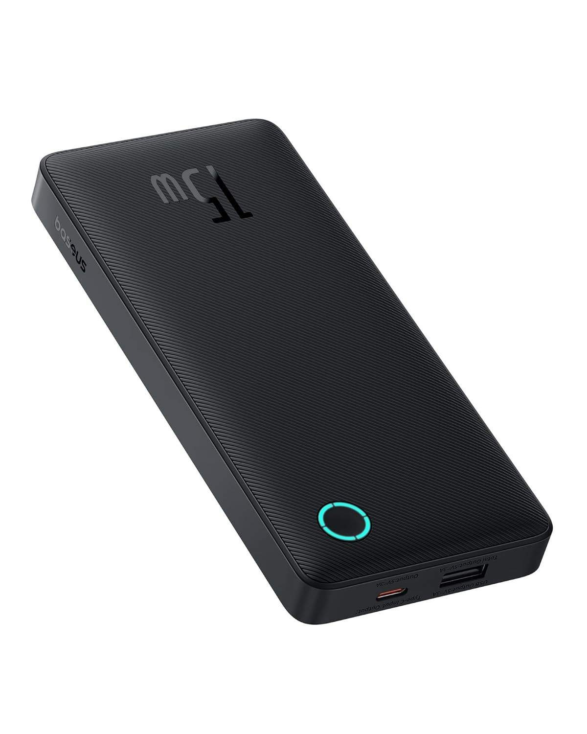 Carregador Portátil Baseus Power Bank 10000mAh: Carregamento Rápido 15W/22.5W com Display Digital
