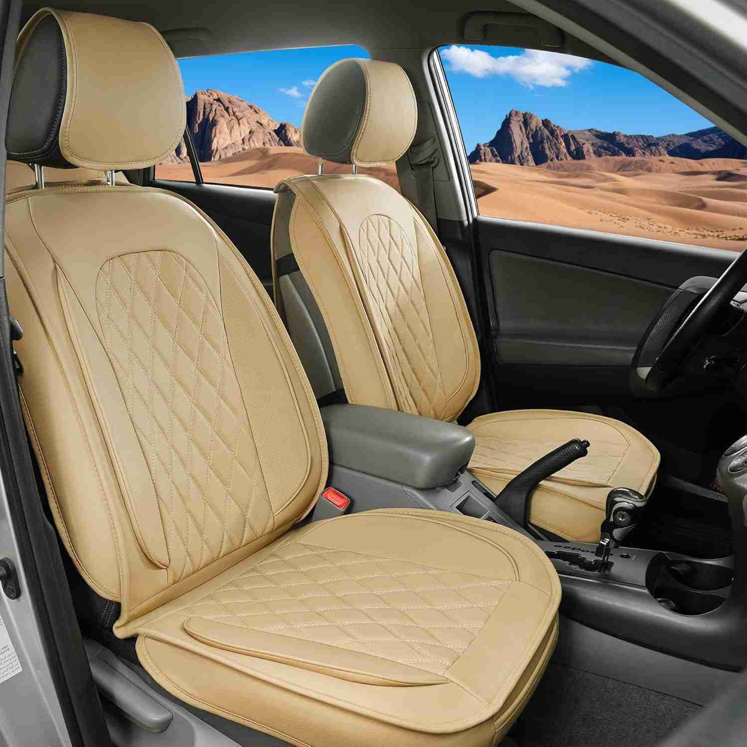 LINGVIDO Capas de Assento de Carro Premium: Luxo e Proteção em Couro Napa para Seu Veículo