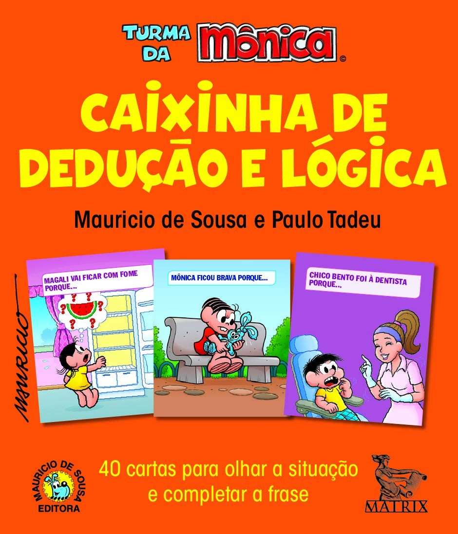 Caixinha de Lógica e Dedução Turma da Mônica: 40 Cartas para Despertar o Raciocínio!