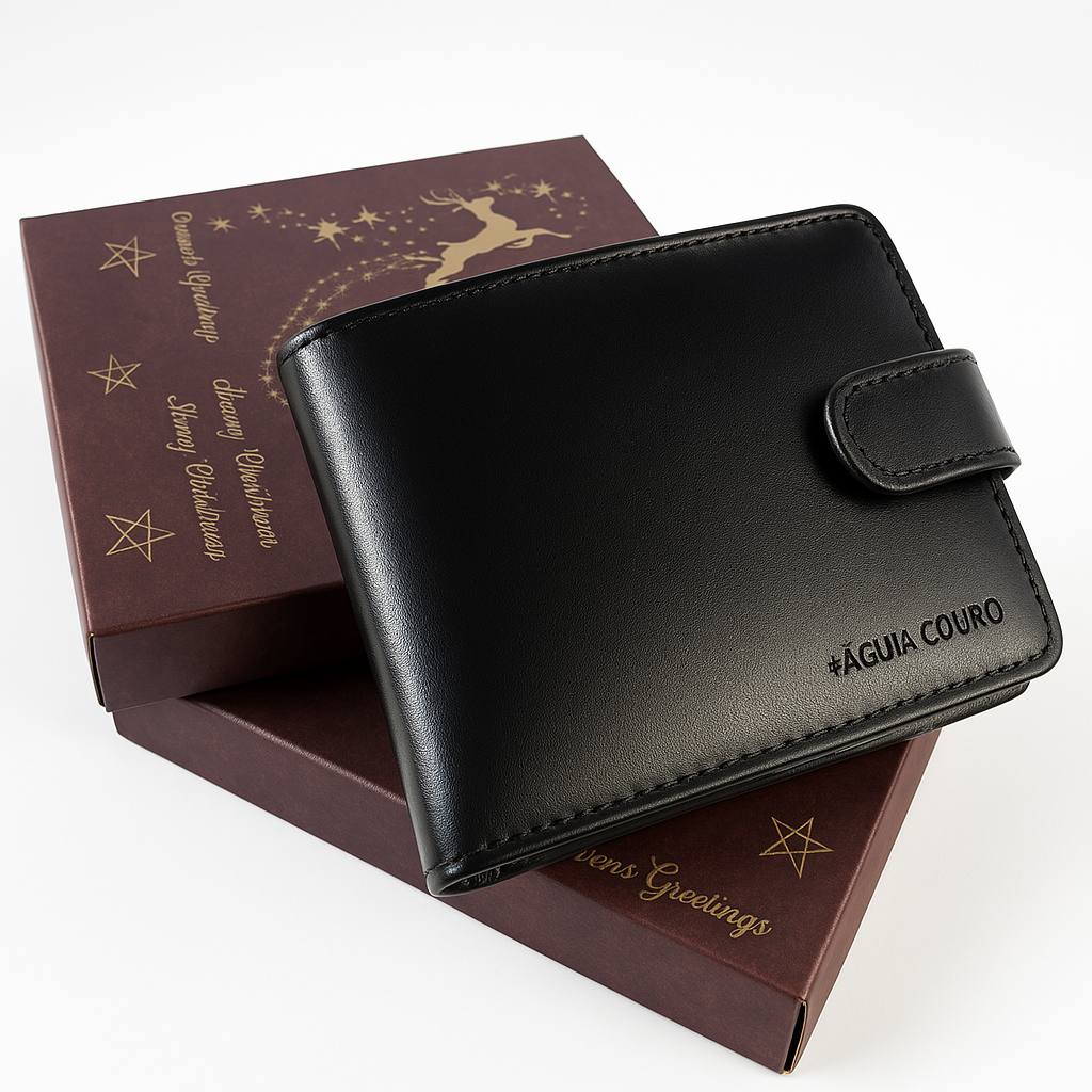 Carteira de Couro Masculina: Presente Perfeito!