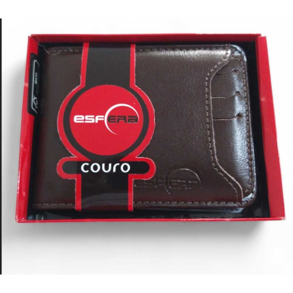 Carteira Esfera Couro Premium: Prática e Estilo no Seu Dia a Dia