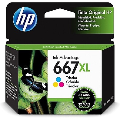 Cartucho HP 667XL Tricolor: Alta Performance e Economia na Impressão
